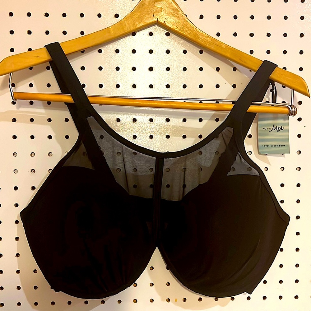 36 FF Black Bikini Top